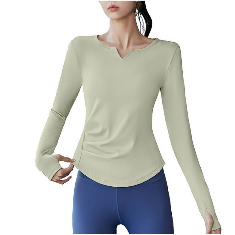 Yoga t shirts women's clearance