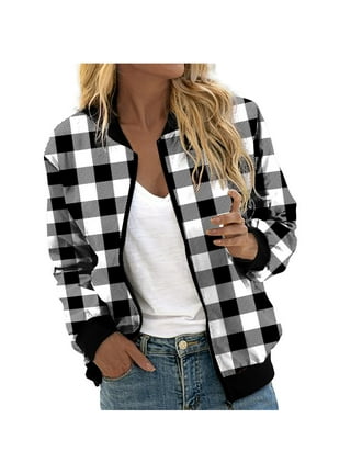 Bomber jacket hotsell with plaid inside