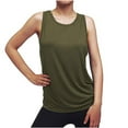 thumbnail image 1 of XFLWAM Womens Cross Backless Workout Tops for Women Racerback Tank Tops Open Back Running Tank Tops Muscle Tank Yoga Shirts Green M, 1 of 4
