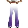 thumbnail image 1 of XFLWAM Womens Flare Yoga Pants Stretch High Waist Seamless Tummy Control Workout Leggings Regular Fitted Gradient Color Trousers, 1 of 4