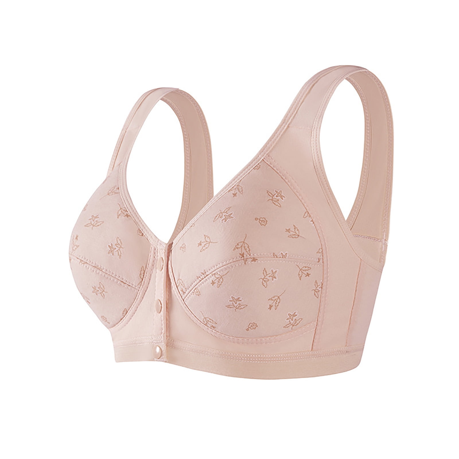 XFLWAM Womens Front Closure Daisy Bra Comfortable Underwear No Rims ...