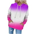 thumbnail image 1 of XFLWAM Womens Hoodie Sweatshirts Tie Dye Lightweight Long Sleeve Drawstring Pullover Tops with Pockets 2022 Spring Fall Tops Multicolor M, 1 of 5