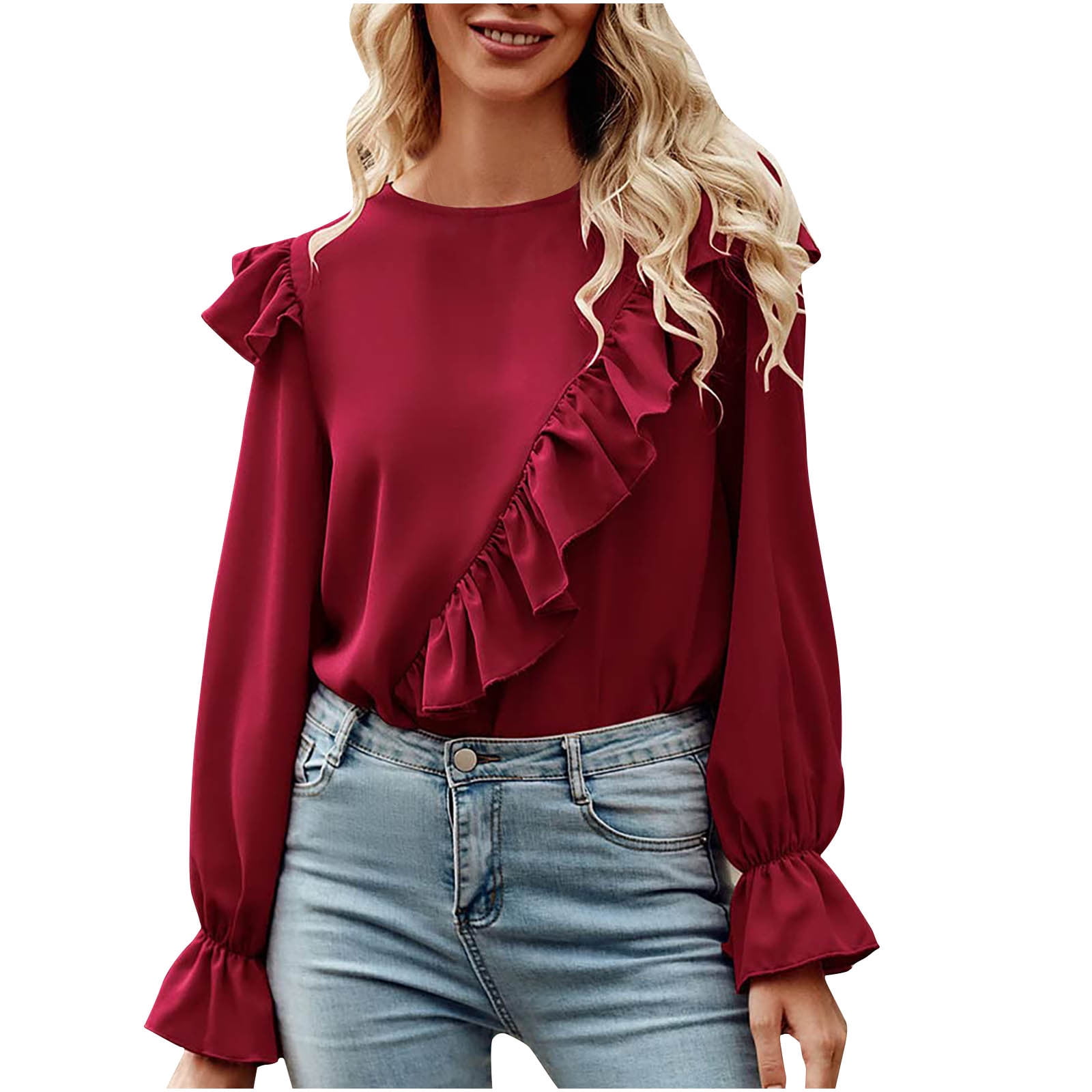 ruffled shirts blouses