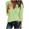 thumbnail image 1 of XFLWAM Womens Long Sleeve T Shirt V Neck Loose Fit Soft Waffle Knit Thermal Tops, 1 of 4