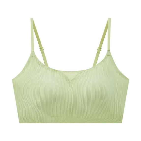 XFLWAM Womens Low Back Bras Invisible Backless Bra Seamless Secret Plunge Bra No Show Bra Low Cut Spaghetti Strap Bra
