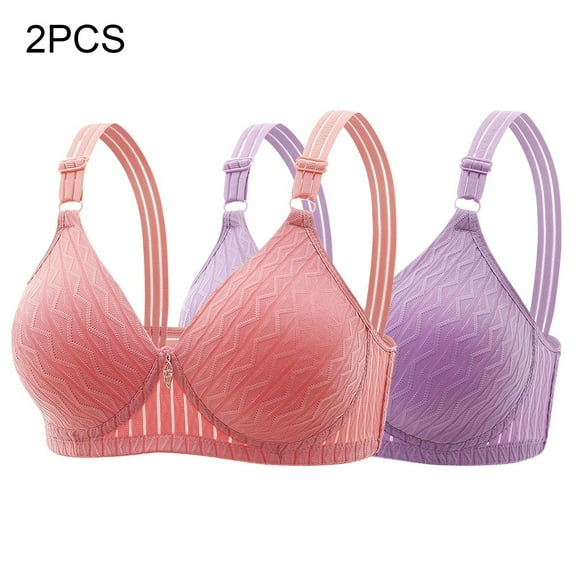 XFLWAM Womens Plus Size Push Up Bra Full Coverage Everyday Bras No Underwire Cotton Mesh Bras