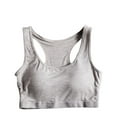 thumbnail image 1 of XFLWAM Womens Sports Camisole Stretch Spaghetti Straps Racerback Yoga Bra Modal Soft Active Wireless Vest Tops Breathable Underwear, 1 of 3