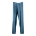 thumbnail image 1 of XFLWAM Womens Summer Lightweight Pants Casual Plus Size Soft Comfy Modal Pants Straight Leg Trendy Elastic Waist Pajama Pants Solid Color Trousers, 1 of 8