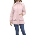 thumbnail image 1 of XFLWAM Womens Warm Winter Coat Fleece Lined Hooded Parka Anorak Waterproof Puffer Jacket Thickened Windbreakers with Pockets Pink S, 1 of 8