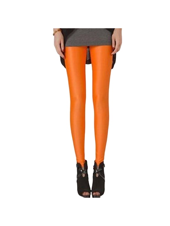 Womens Workout Leggings High Waist Stretch Neon Going out Full Length Active Yoga Pants