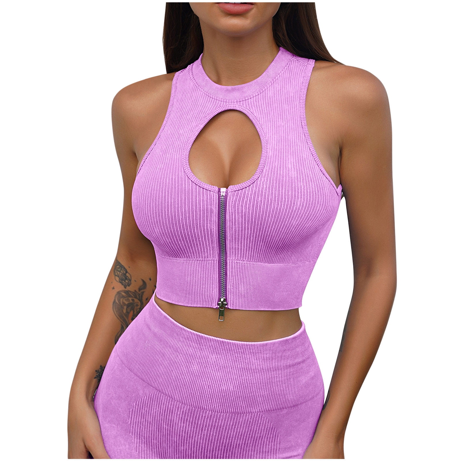 keyhole workout top
