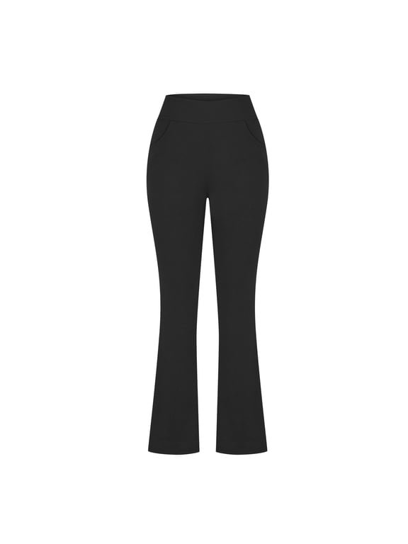 Womens Yoga Pants with Pockets High Waisted Pants Wide Leg Yoga Pants Boot Cut Yoga Pants Dress Pants Work Pants