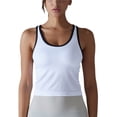 thumbnail image 1 of XFLWAM Workout Tank Top for Women Seamless Racerback Cropped Tops Ribbed Knit Slim-Fit Athletic Yoga Running Tops, 1 of 7