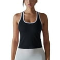 thumbnail image 1 of XFLWAM Workout Tank Top for Women Seamless Racerback Cropped Tops Ribbed Knit Slim-Fit Athletic Yoga Running Tops, 1 of 7