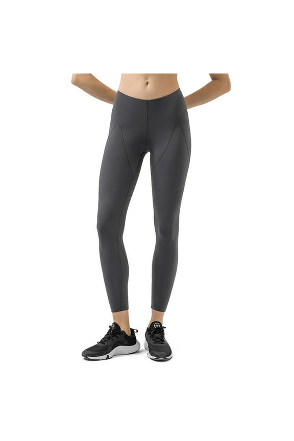 Yoga Leggings for Women Crossover High Waisted Ribbed Yoga Pants Tummy Control Seamless Butt Lifting Workout Gym Athletic Pants