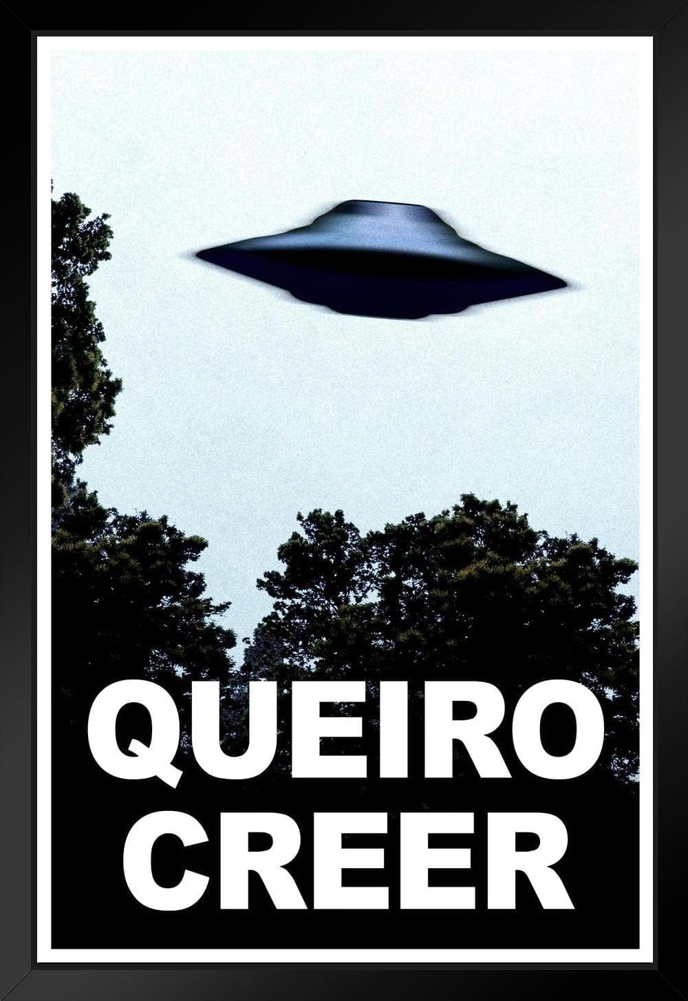 Poster Géant UFO "I Want To Believe" - 42 X 30 Cm - Stylé Et Coloré Pour Déco Murale Fan De Série TV