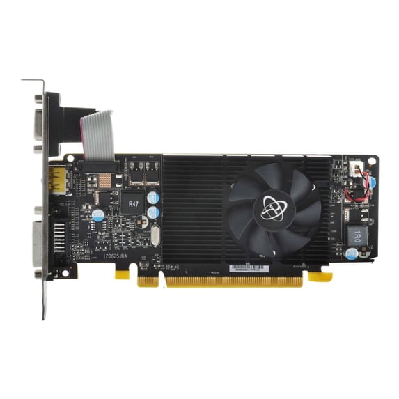XFX R5-230A-ZLF2 Radeon R5 230 Graphic Card - 650 MHz Core - 1 GB DDR3 SDRAM - Low-profile - Single Slot Space Required - 64 bit Bus Width - Fan Cooler - DirectX 11.0 - 1 x HDMI - 1 x VGA - 1 x Total