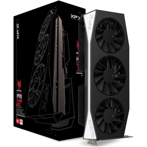XFX RX-96TMERCBA Mercury AMD Radeon RX 9060 XT OC Gaming Edition with 16GB GDDR6 HDMI 2xDP, AMD RDNA 4