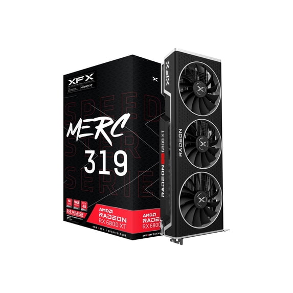 XFX Speedster MERC319 Radeon RX 6800 XT - Graphics card - Radeon RX 6800 XT - 16 GB GDDR6 - PCIe 4.0 x16 - HDMI, 3 x DisplayPort