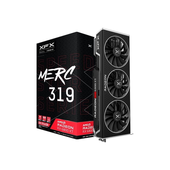 XFX Speedster MERC319 Radeon RX 6800 XT - Graphics card - Radeon RX 6800 XT - 16 GB GDDR6 - PCIe 4.0 x16 - HDMI, 3 x DisplayPort