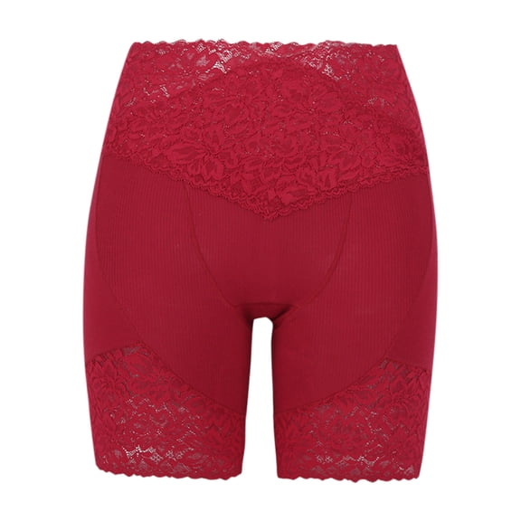 XFYSSS Fashion Women's Solid Color Lace High Waisted High Stretch Lifted Buttocks Slim Fit Five Point Leggings Boxers Leggings