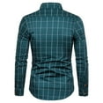 thumbnail image 1 of XFYSSS Fasion Casual Men's Pure Cotton Plus Size Casual Long Sleeved Checkered Shirt Long Sleeve Turndown Collar Blouses & Shirts, 1 of 3