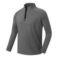 thumbnail image 1 of XFYSSS Men's Slim Fitting Fashionable Solid Color Casual Top Half Zipper Stand Up Collar Casual Sports Top Long Sleeved Stand Up Collar Top/shirt, 1 of 6