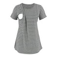thumbnail image 1 of XFYSSS Pregnancy Shirt Women Maternity Short Sleeve Nursing T-Shirt Top for Breastfeeding Round Neck Pregnancy Clothes, 1 of 6