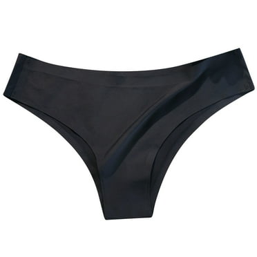 XFYSSS Sexy Women's Solid Color Plus Size High Waist Leak Proof Thong Triangle Underwear Panties Womens Briefs