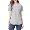 thumbnail image 1 of XFYSSS Solid Color Women's Maternity Nursing Tops, Short Sleeve Breastfeeding Shirts Zipper Round Neck Nursing Clothes Maternity Breastfeeding Shirt, 1 of 6