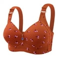 thumbnail image 1 of XFYSSS Women's Plus Size Bra with Anti Glare Printing and No Steel Ring Gathering Comfortable and Breathable Underwear Daily Bra 36-46, 1 of 2