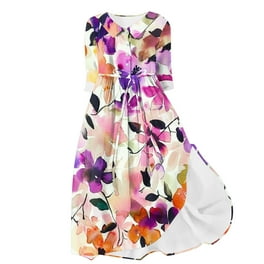 Elegant Print Printing Turndown Collar A Line Dresses Elegant Print Printing Turndown Collar A Line Dresses