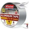 XFasten Heat Resistant Aluminum Foil Tape, 2" x 75 ft, 3.6 mil, HVAC