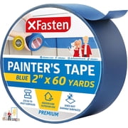 XFasten Blue Painters Tape, 2" x 60 Yards, Multi-Surface, Easy Removal