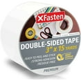 XFasten Double Sided Tape, Removable, 3Inch by 15Yards, Single Roll