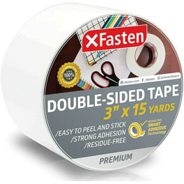 VERSAF Double Sided Tape Heavy Duty - 3/4 10' Acrylic Clear Strong  Adhesive Removable Double Sided Mounting Tape for Carpet Fix/Home Office  Wall