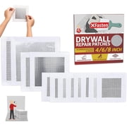 XFasten Drywall Repair Kit 12-Pack 4/6/8 Inch Aluminum Dry Wall Repair Patch Kit, Wall Patch Kit for Holes Drywall, Sheetrock Repair Kit, Ceiling Mesh Self-Adhesive Drywall Hole Repair Kit