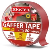 XFasten Professional Grade Gaffer Tape, 2 Inch x 30 Yards (Red)