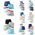 thumbnail image 1 of XFeng 4 Packs Boys Underpants Dinosaur Boxer Shorts Briefs Kids Soft Underwear,Blue,3-4 Years, 1 of 5