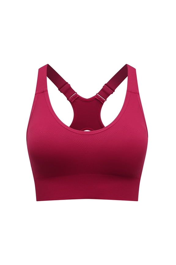Adjustable Sports Bras for Women: High Support Padded Racerback Sport for Large Bust Workout Running Gym Tank Top,,XXL