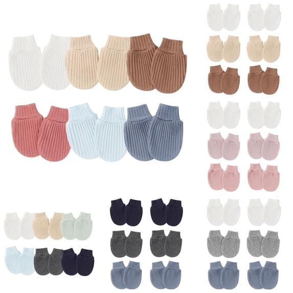 XFeng Baby Mittens No Scratch Mittens Soft Gloves Mittens for 0-6 Months Boys Girls