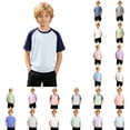 thumbnail image 1 of XFeng Boy's UPF 50 Rash Guard Swim Shirts Short Sleeve Sun Protection SPF Fishing Surfing Water Beach Shirts Quick Dry,Navy,4-5 Years, 1 of 5