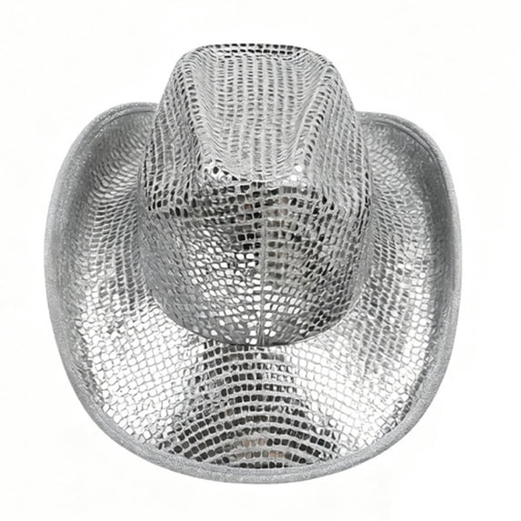 XFeng Golden Mesh Western Cowboy Party Hat
