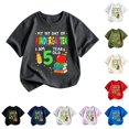 thumbnail image 1 of XFeng Kids My 1st Day Of Kindergarten T-Shirt, 5 Years Old Pencil Apple Book Graphic Short Sleeve Crew Neck Tee, 1 of 3