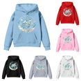 thumbnail image 1 of XFeng Kids Pullover Hoodie Casual Long Sleeve Hooded Sweatshirt with Kangaroo Pocket, 1 of 4