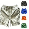 thumbnail image 1 of XFeng Men Nylon Athletic Shorts Elastic Waist Drawstring Printed Logo Quick Dry Knee‑Length Shorts, 1 of 3