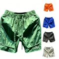 thumbnail image 1 of XFeng Men Nylon Athletic Shorts Elastic Waist Drawstring Printed Logo Quick Dry Knee‑Length Shorts, 1 of 3