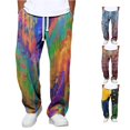 thumbnail image 1 of XFeng Men Pleated Wide Leg Dress Pants Casual Loose Trousers, 1 of 5