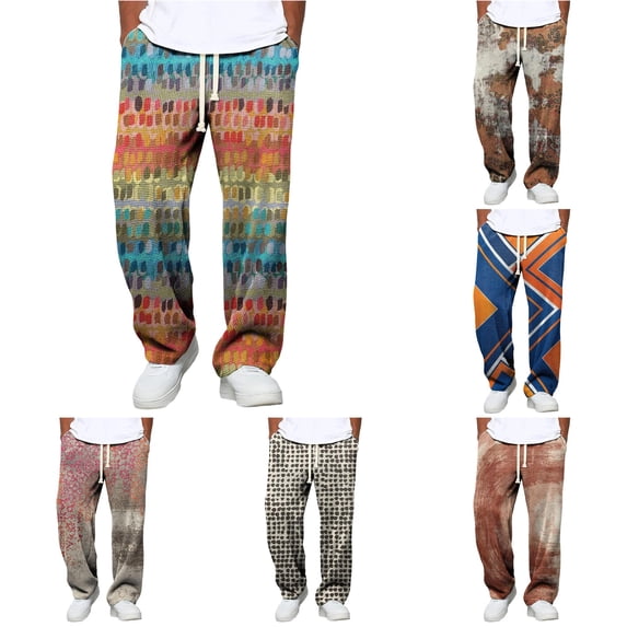 XFeng Men Pleated Wide Leg Dress Pants Casual Loose Trousers