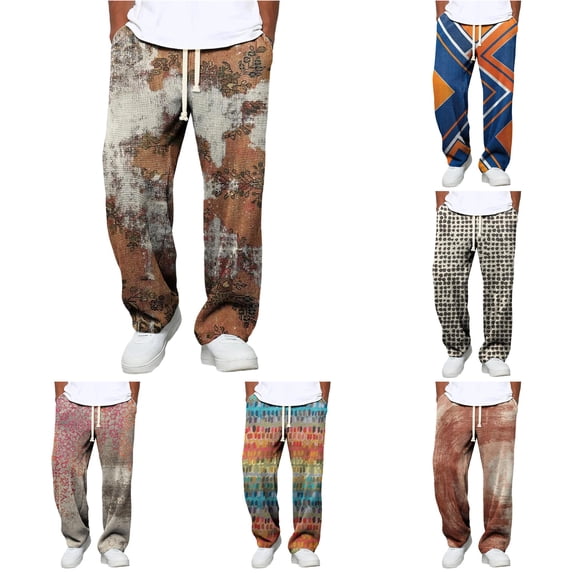 XFeng Men Pleated Wide Leg Dress Pants Casual Loose Trousers